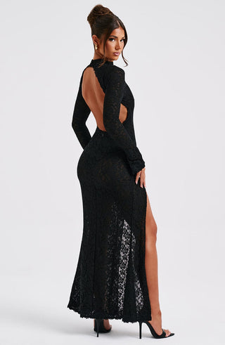 Lourdes Maxi Dress - Black - glavon