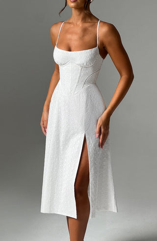 Luanna Midi Dress - Ivory - glavon
