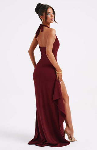 Luella Maxi Dress - Burgundy - glavon