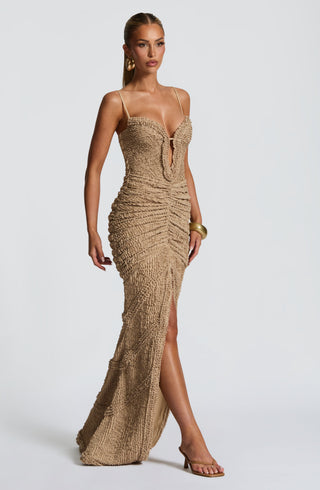 Lysandra Maxi Dress - Beige - glavon
