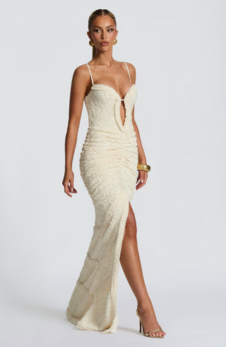 Lysandra Maxi Dress - Ivory - glavon