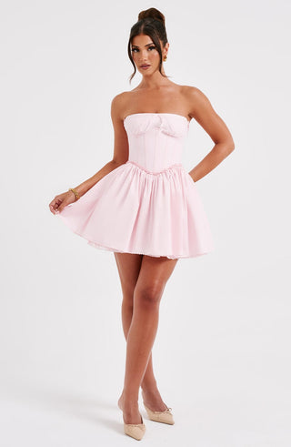 Maeve Mini Dress - Blush - glavon