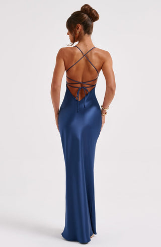 Malika Maxi Dress - Navy - glavon