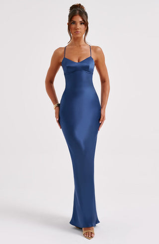 Malika Maxi Dress - Navy - glavon