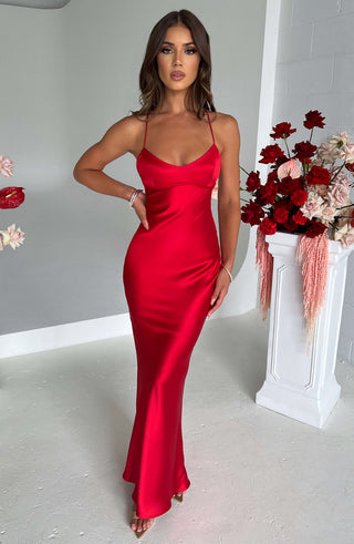 Malika Maxi Dress - Red - glavon