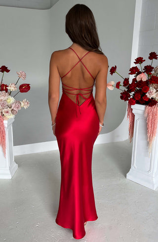 Malika Maxi Dress - Red - glavon