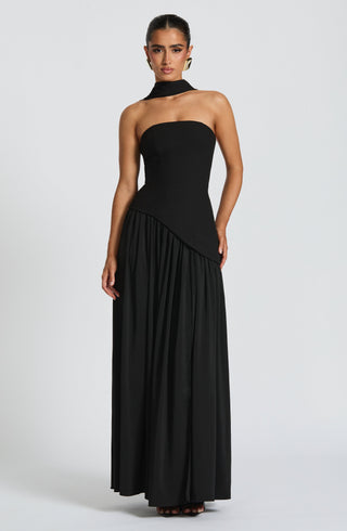 Maliyah Maxi Dress - Black - glavon