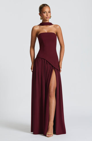 Maliyah Maxi Dress - Cherry Lacquer - glavon