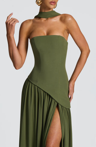 Maliyah Maxi Dress - Khaki - glavon