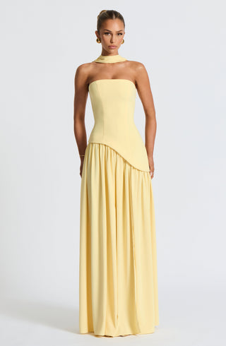 Maliyah Maxi Dress - Lemon - glavon