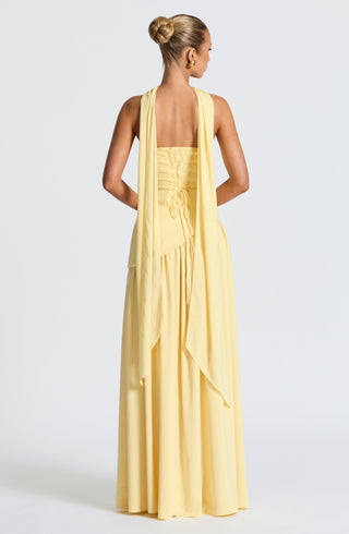 Maliyah Maxi Dress - Lemon - glavon