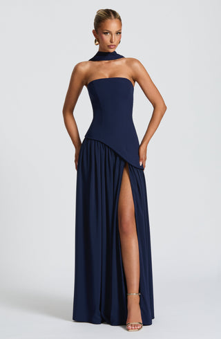 Maliyah Maxi Dress - Navy - glavon