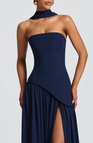 Maliyah Maxi Dress - Navy - glavon