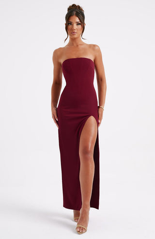 Marcia Maxi Dress - Burgundy - glavon