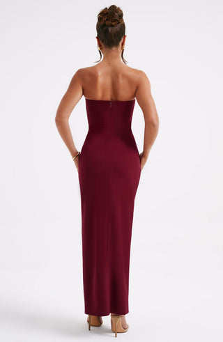Marcia Maxi Dress - Burgundy - glavon