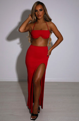 Mariana Maxi Skirt - Red - glavon