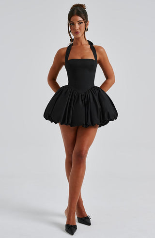 Maricia Mini Dress - Black - glavon