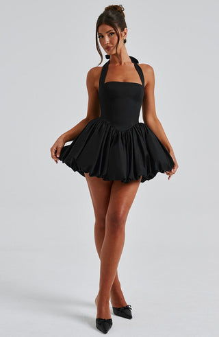 Maricia Mini Dress - Black - glavon