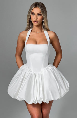 Maricia Mini Dress - Ivory - glavon