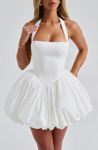 Maricia Mini Dress - Ivory - glavon