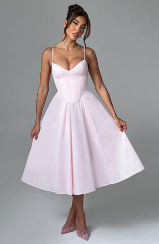 Mariella Midi Dress - Blush - glavon