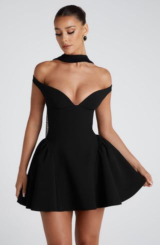 Marla Mini Dress - Black - glavon