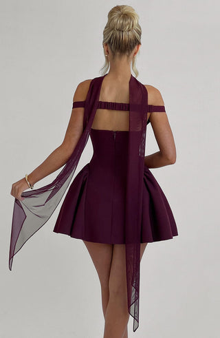 Marla Mini Dress - Cherry Lacquer - glavon