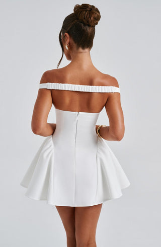 Marla Mini Dress - Ivory - glavon