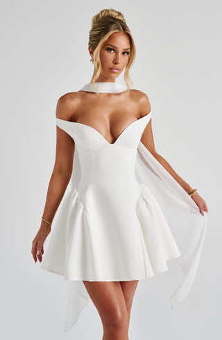 Marla Mini Dress - Ivory - glavon