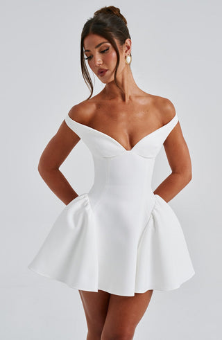 Marla Mini Dress - Ivory - glavon