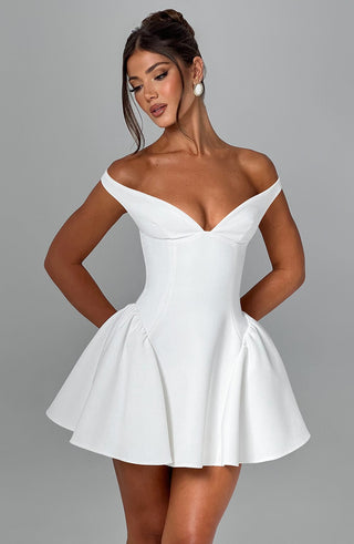 Marla Mini Dress - Ivory - glavon