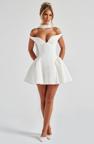 Marla Mini Dress - Ivory - glavon