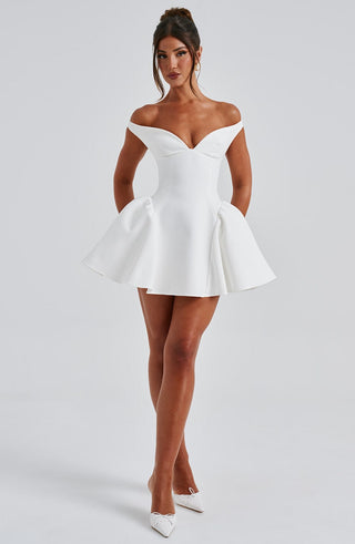 Marla Mini Dress - Ivory - glavon
