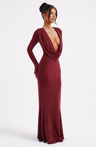 Martina Maxi Dress - Burgundy - glavon