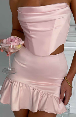 Maura Mini Skirt - Blush - glavon