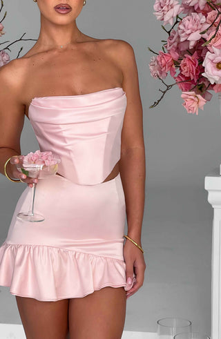 Maura Mini Skirt - Blush - glavon