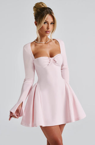 Megan Mini Dress - Blush - glavon