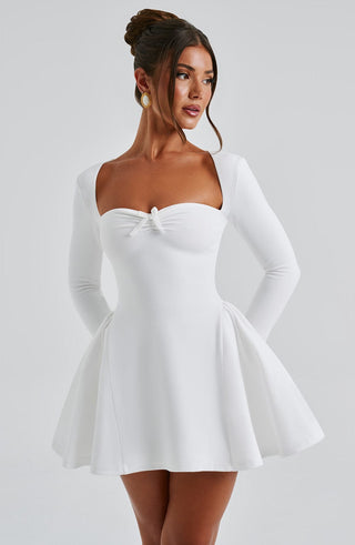 Megan Mini Dress - Ivory - glavon