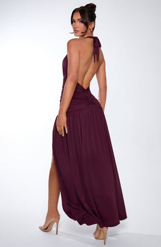 Melania Maxi Dress - Cherry Lacquer - glavon