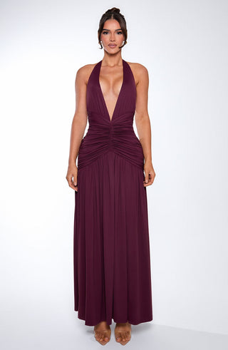 Melania Maxi Dress - Cherry Lacquer - glavon
