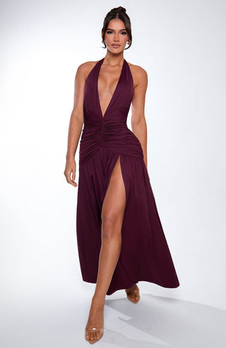 Melania Maxi Dress - Cherry Lacquer - glavon