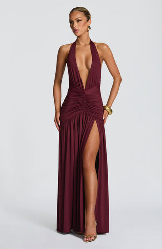 Melania Maxi Dress - Cherry Lacquer - glavon
