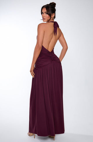 Melania Maxi Dress - Cherry Lacquer - glavon
