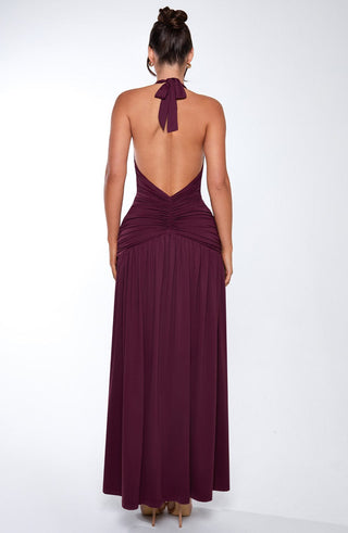 Melania Maxi Dress - Cherry Lacquer - glavon