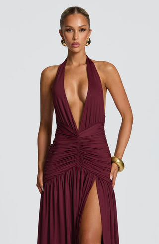 Melania Maxi Dress - Cherry Lacquer - glavon