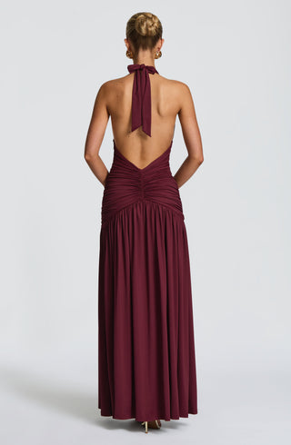 Melania Maxi Dress - Cherry Lacquer - glavon