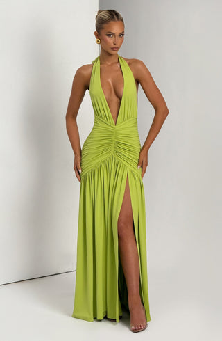 Melania Maxi Dress - Olive - glavon
