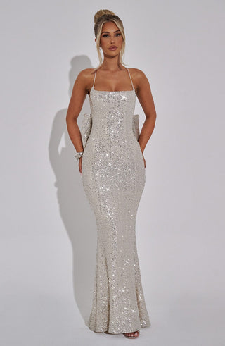 Meridith Maxi Dress - Champagne - glavon