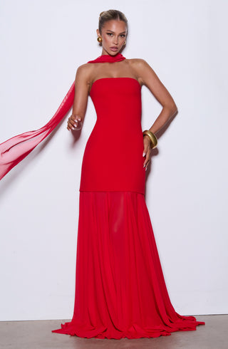 Merritt Gown - Red - glavon