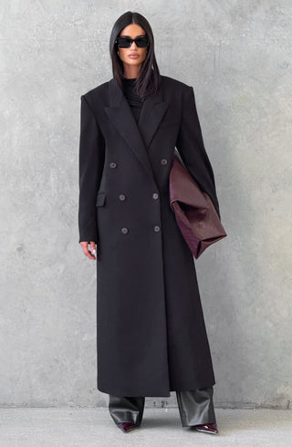 Michelle Coat - Black - glavon
